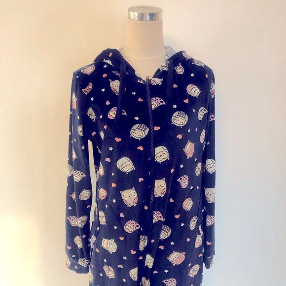 Hooded Velour Owl Onesie - Picture 5 of 8